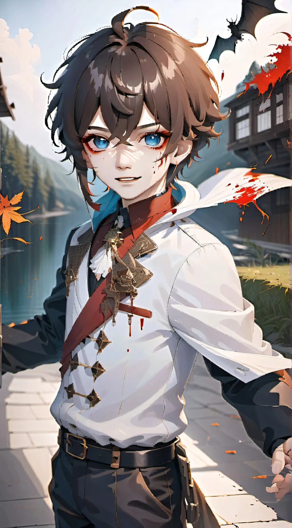 ai character: Коля background