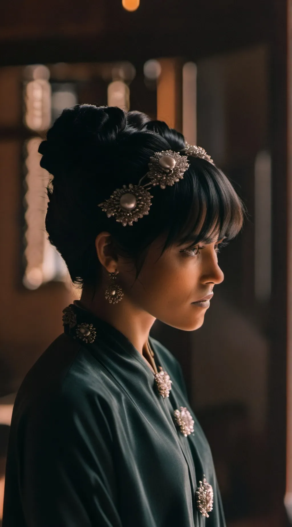 ai character: Wednesday ￼ background