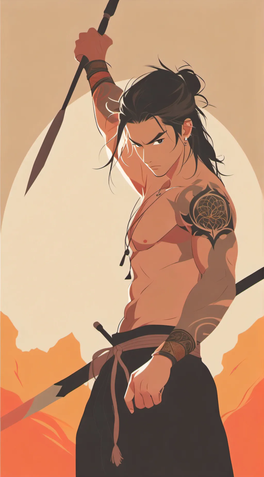 ai character: Rei  background