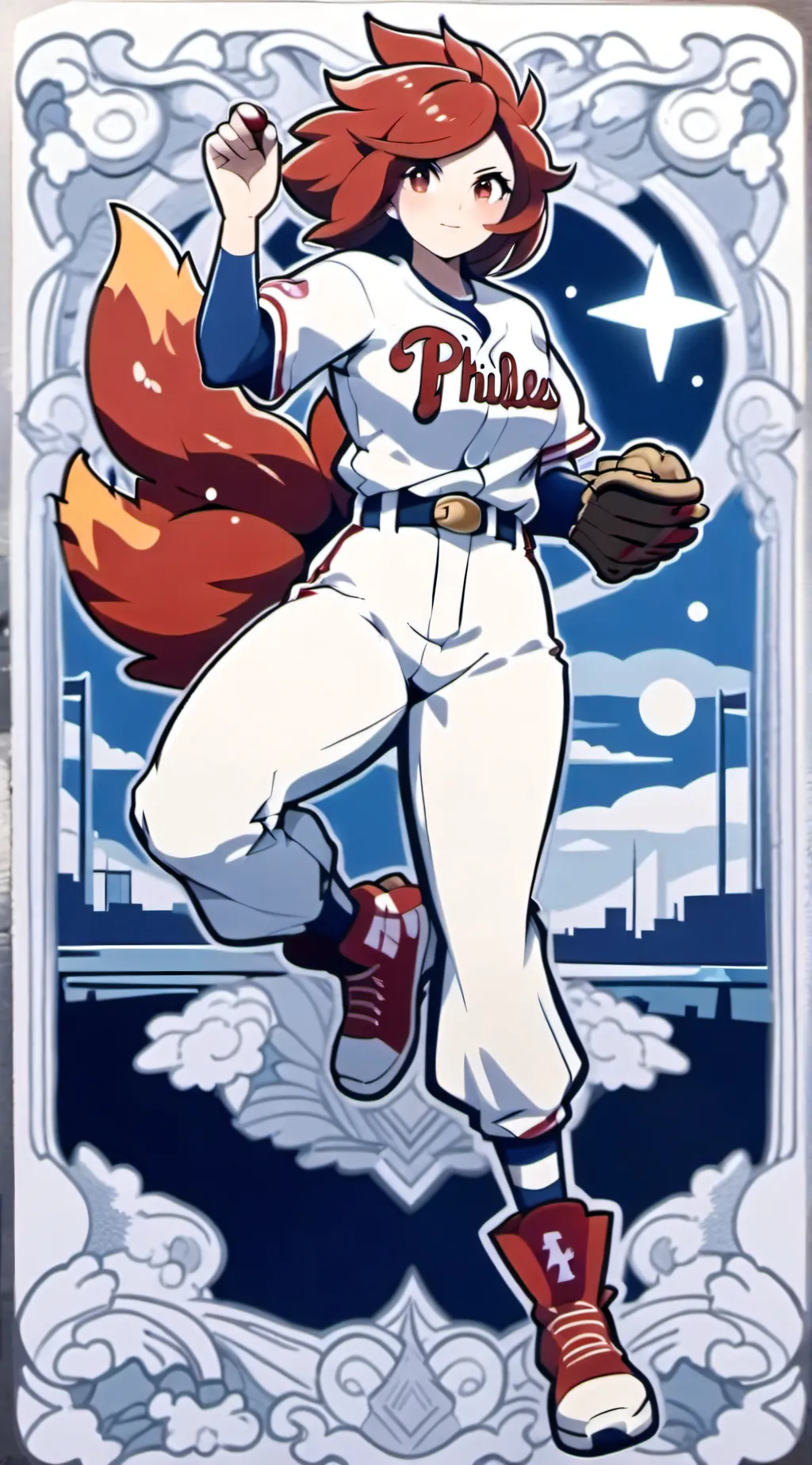 ai character: Flareon (baseball) background