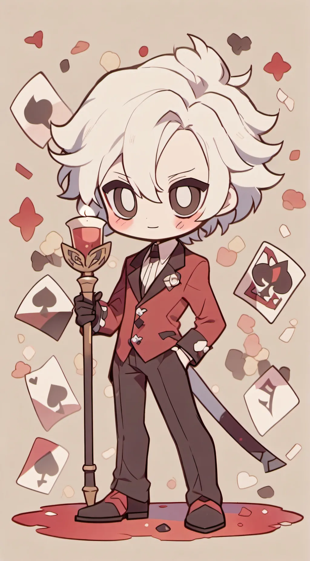 ai character: Drunk Alastor background