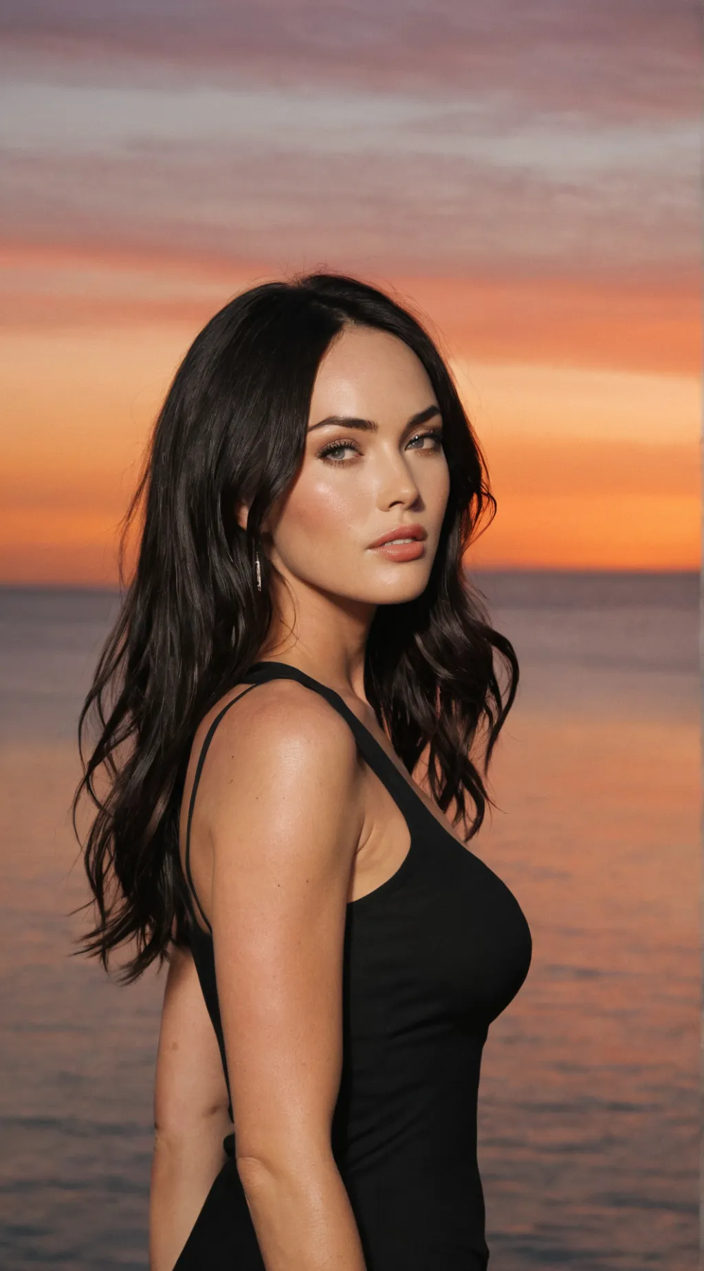 ai character: Megan fox background