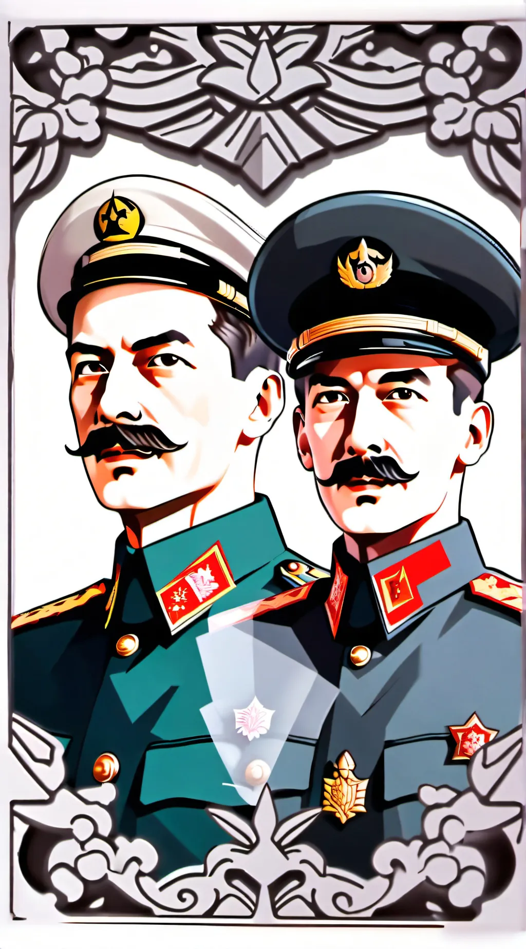 ai character: Stalin Austrian  background