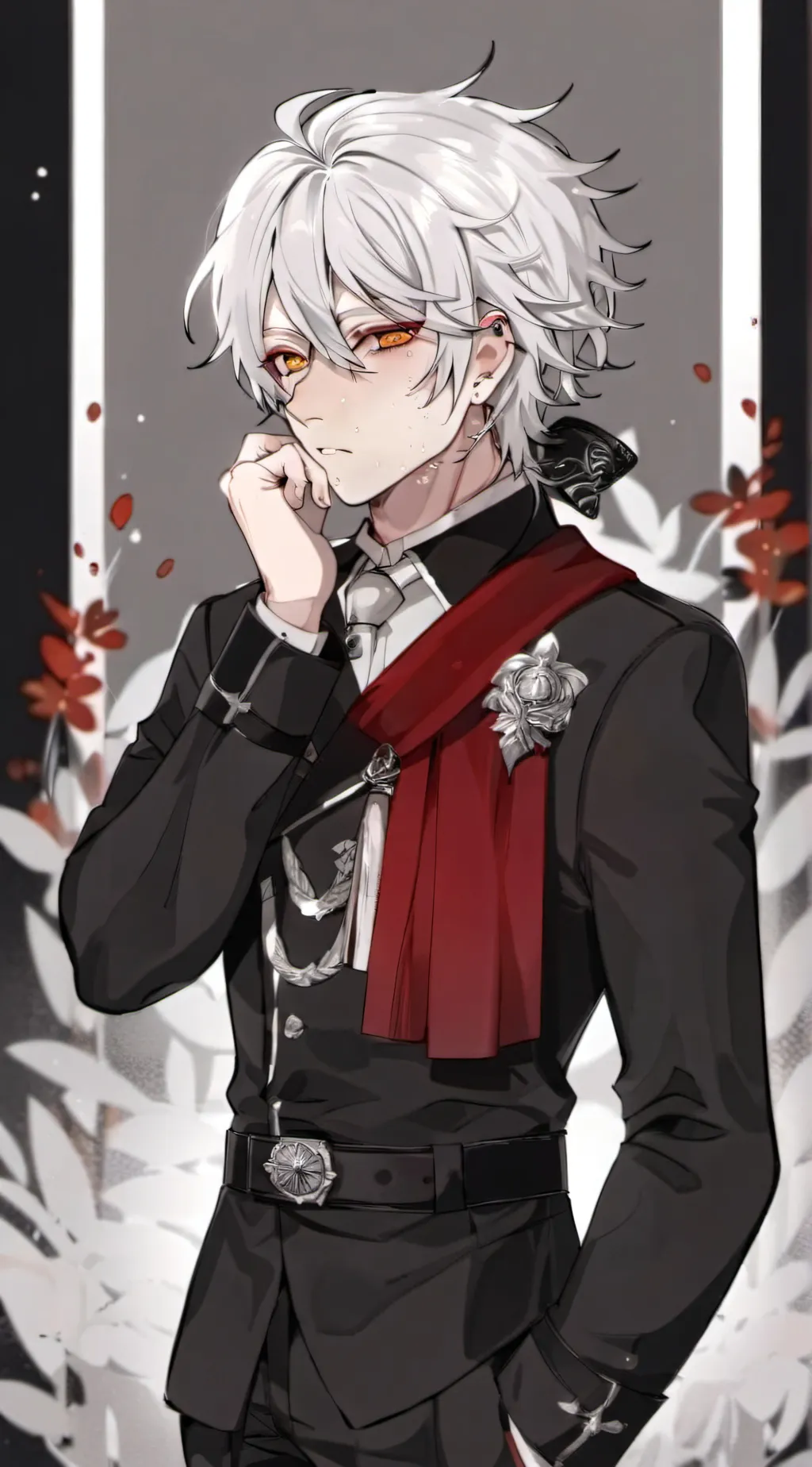 ai character: LEON~ background