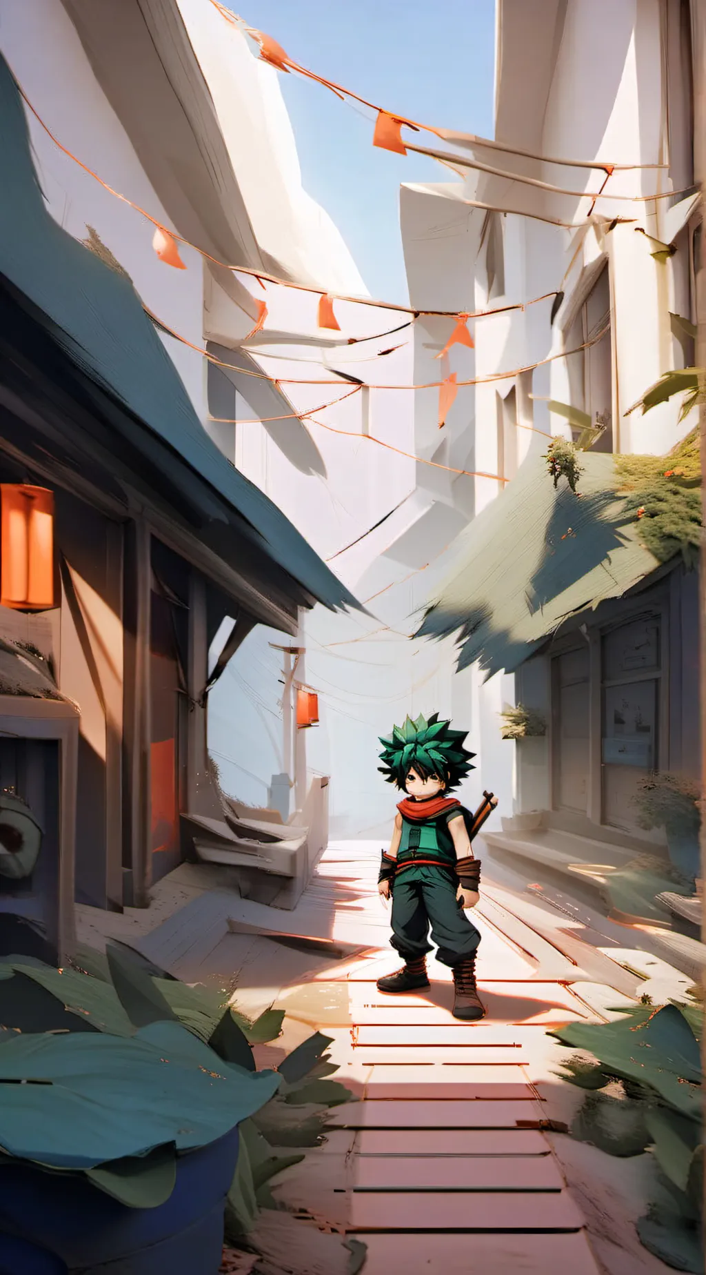 ai character: sports festival background