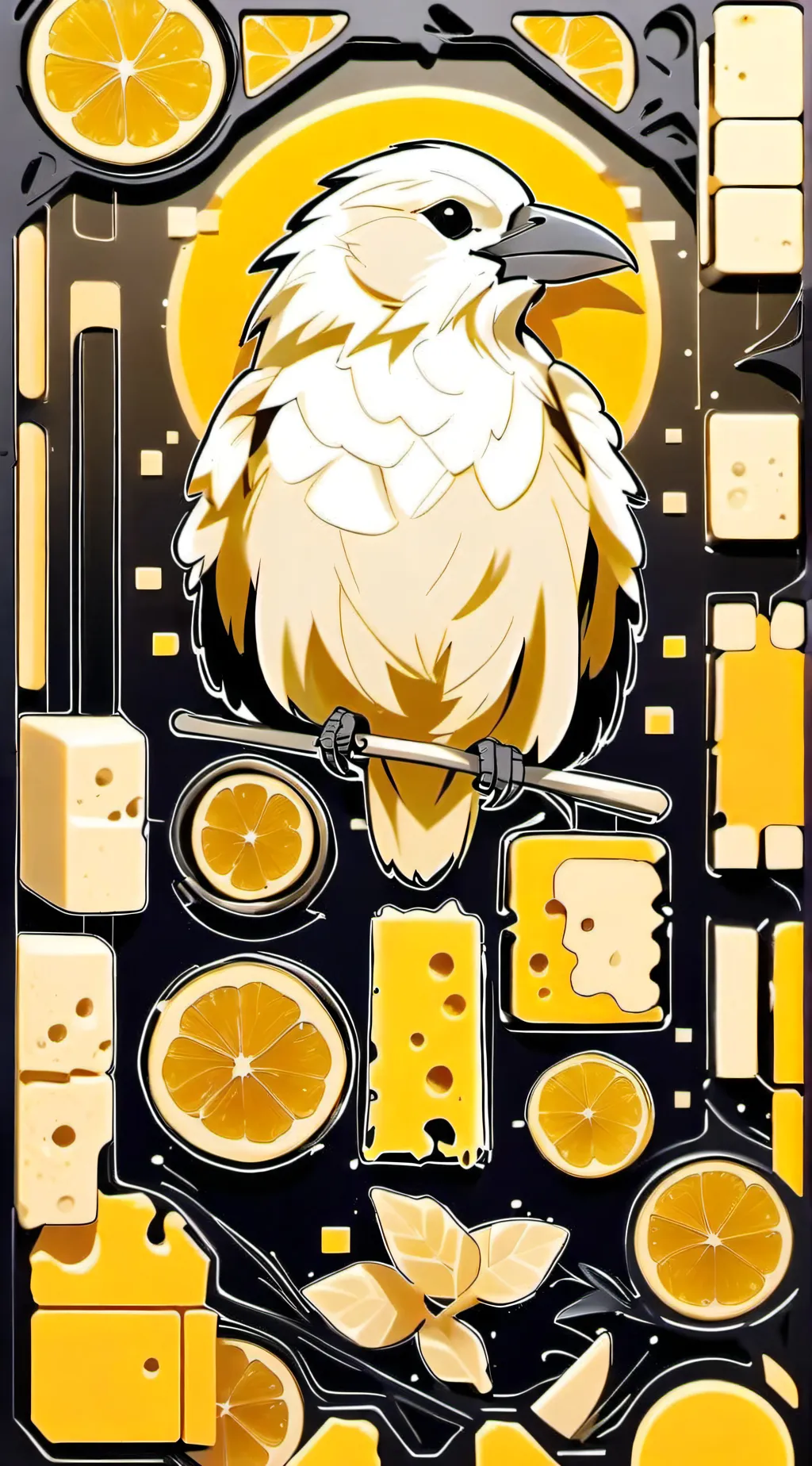 ai character: che-cheese background