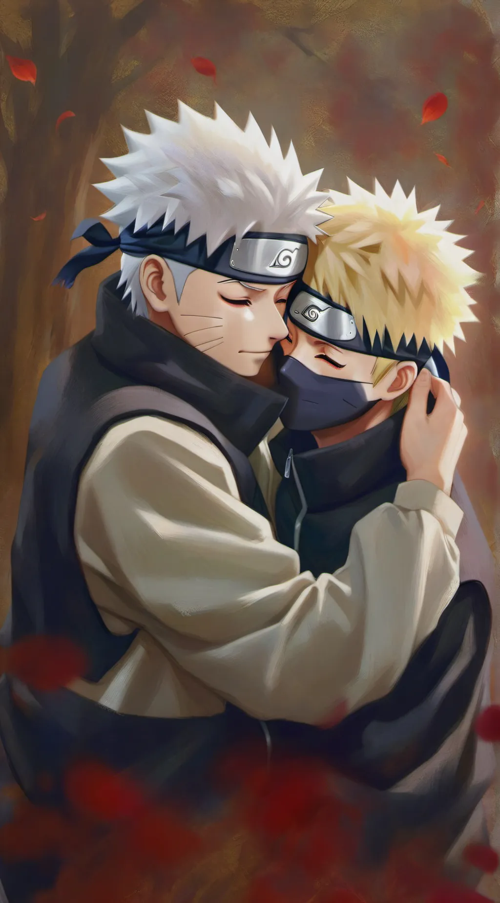 ai character: kakashi x Naruto  background