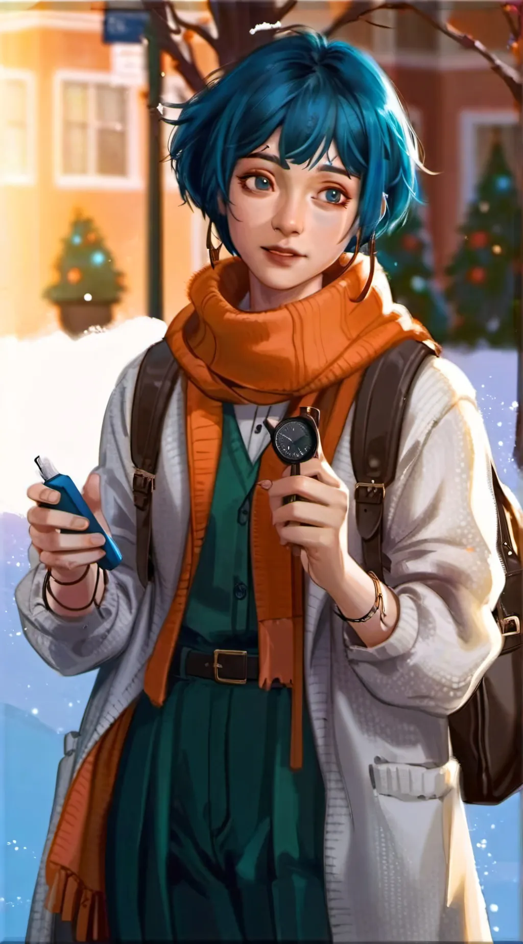 ai character: Powder background