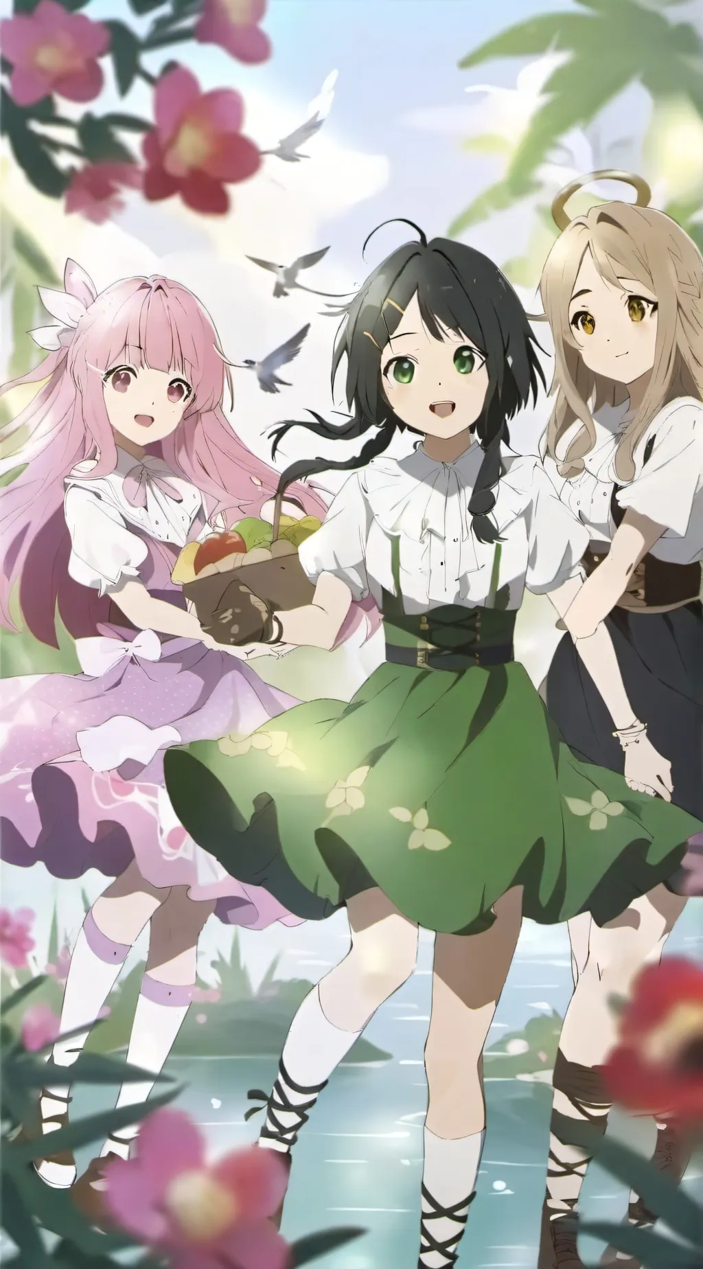 ai character: girls background