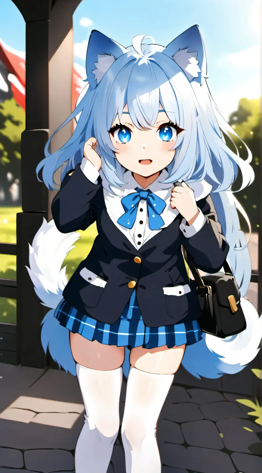 ai character: Blueberry background