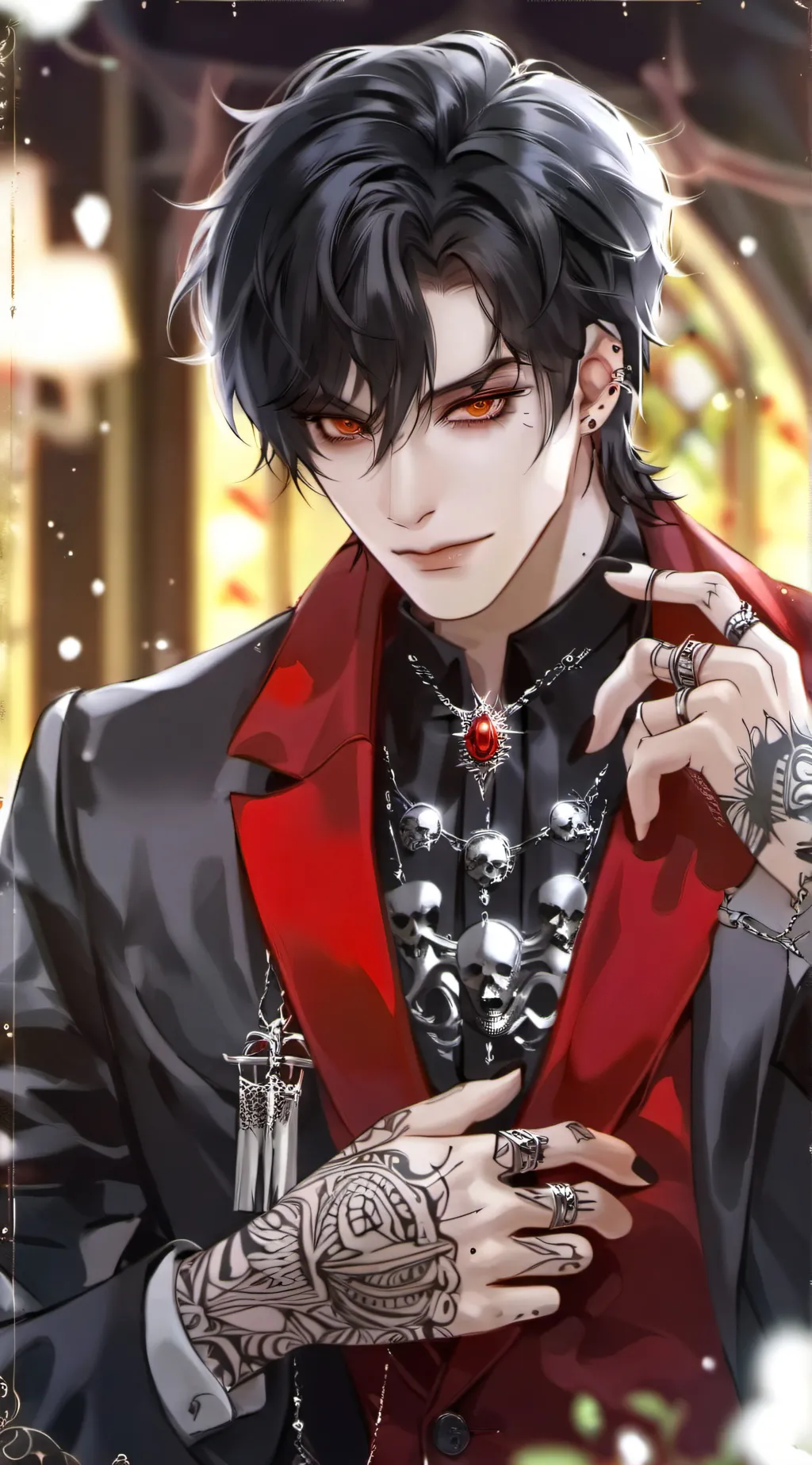 ai character: 🕯Keegan🕯 background