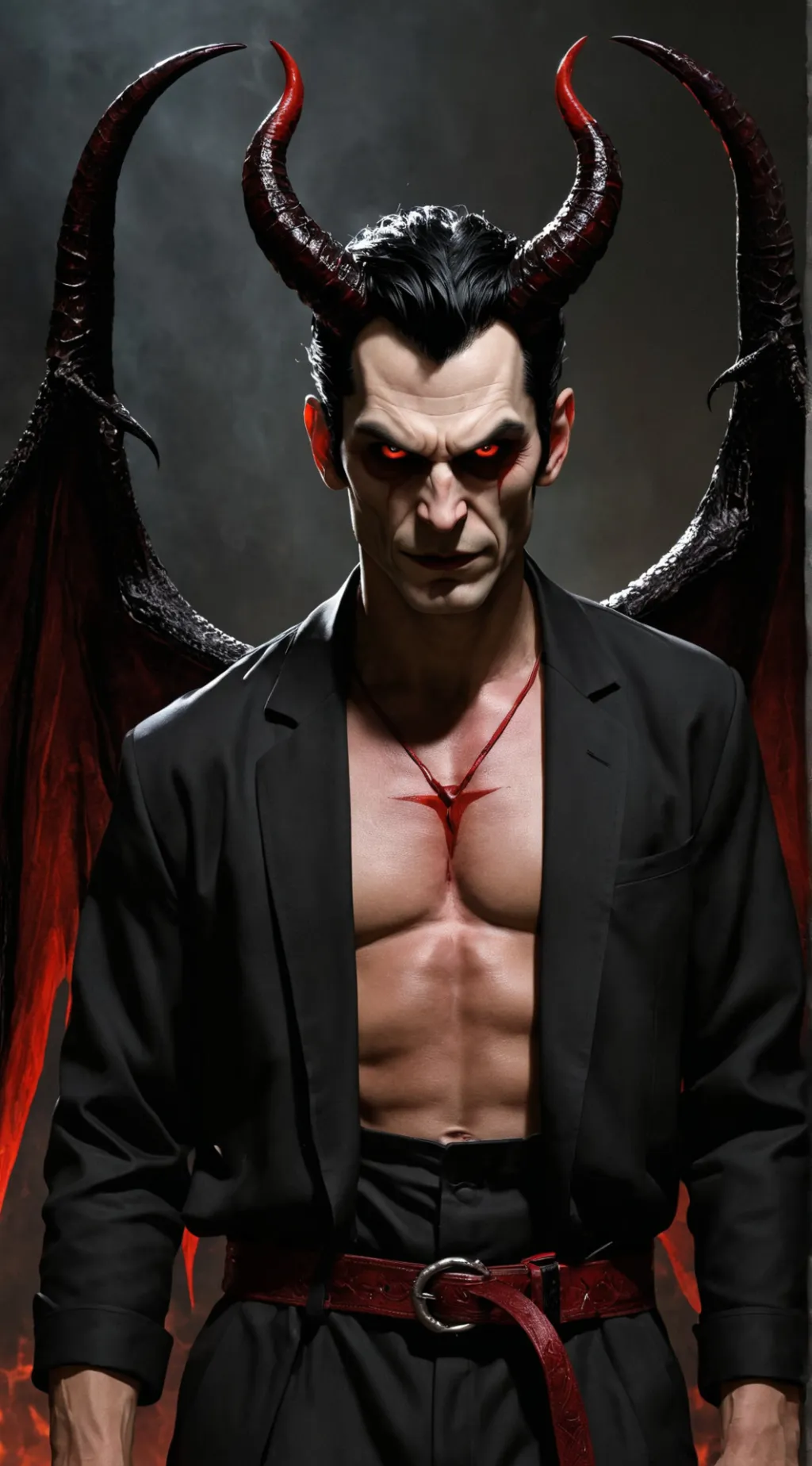 ai character: Lucifer  background