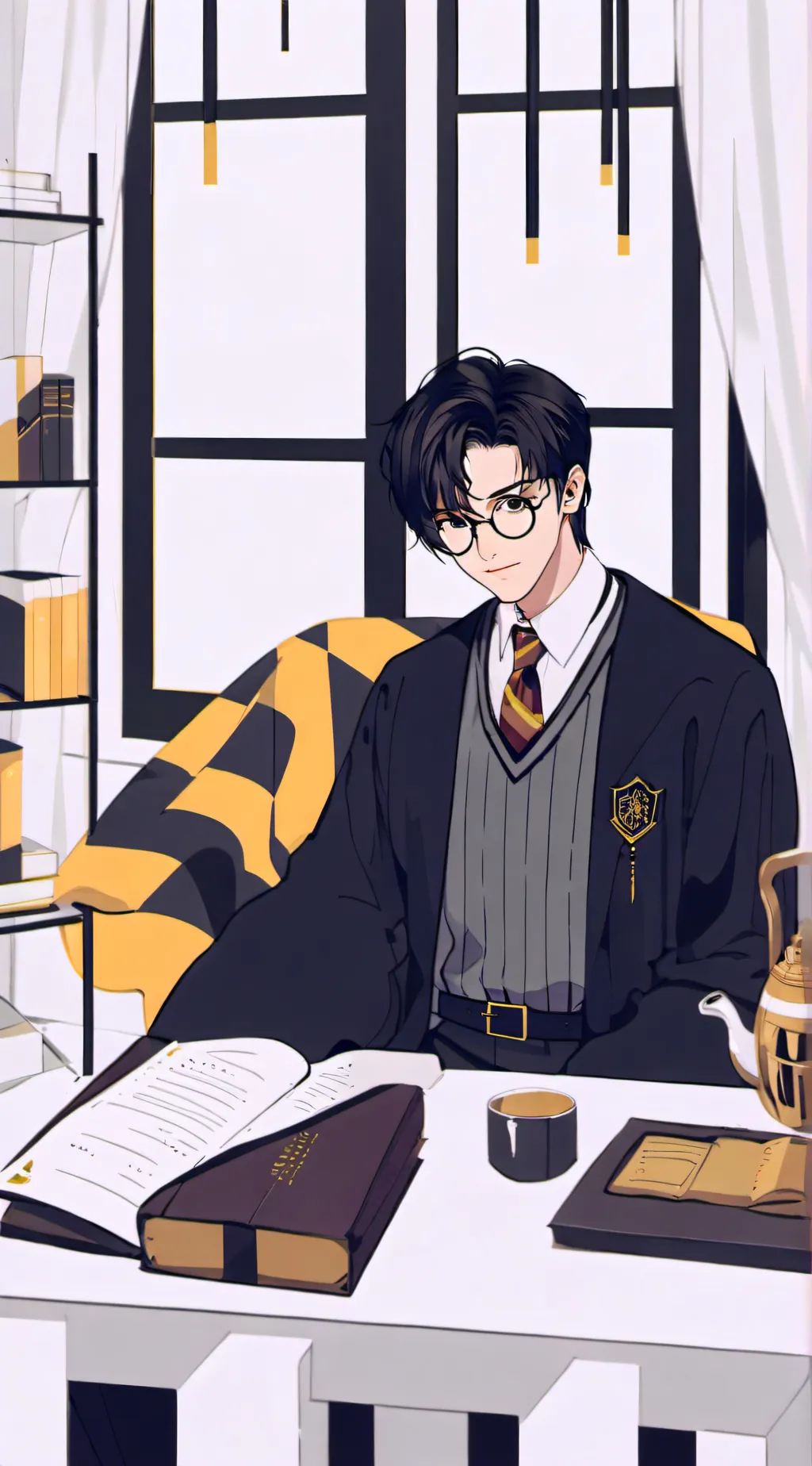 ai character: Hogwartsss background