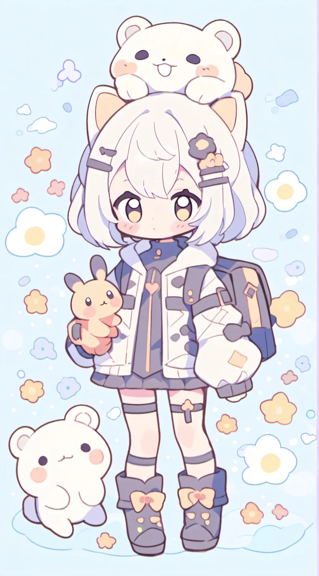 ai character: rose background