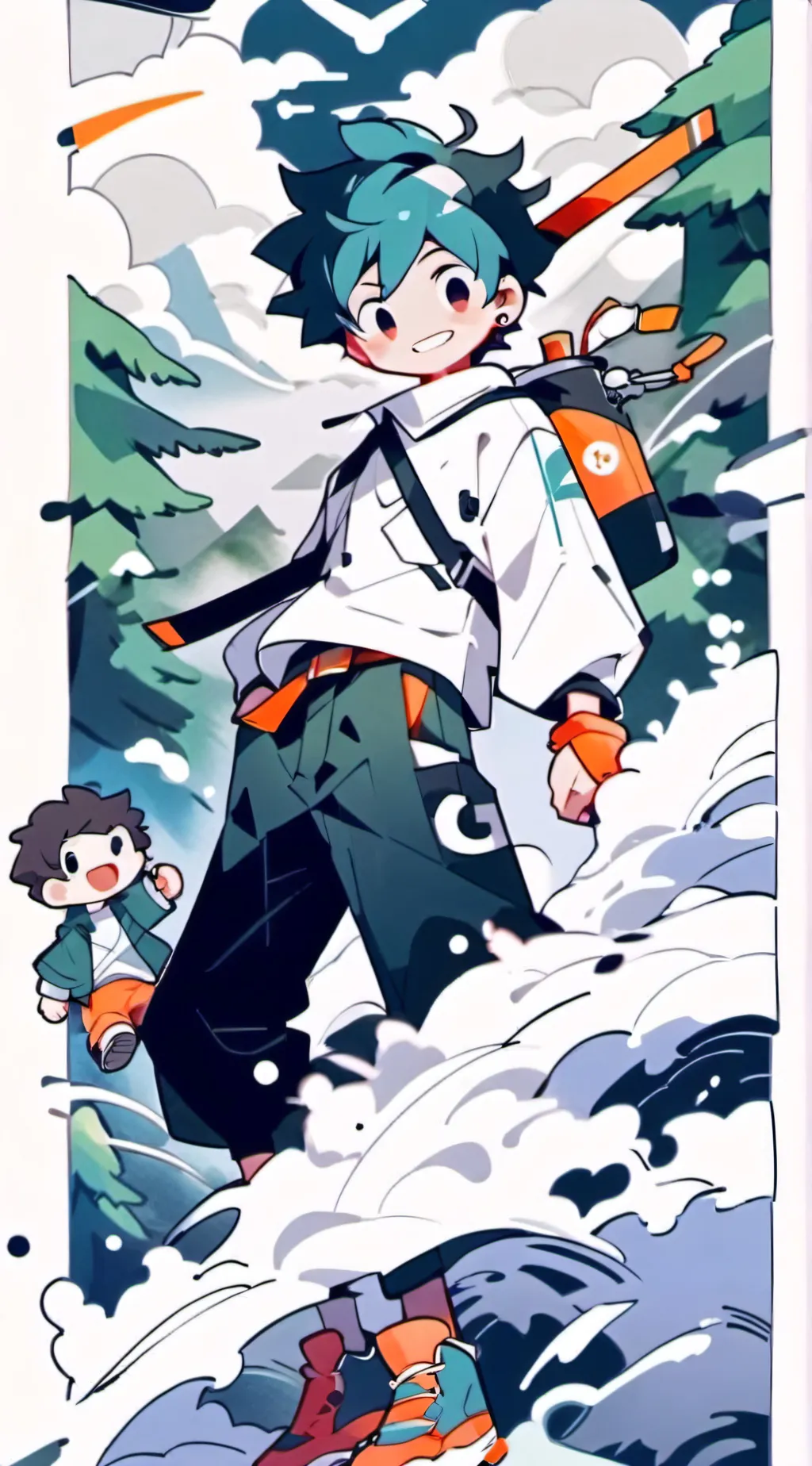 ai character: ⭐❤Cash and Nico💙⭐ background