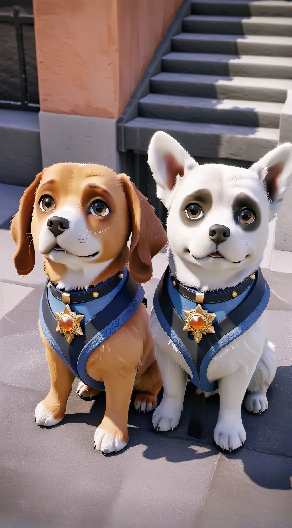 ai character: BLUEY background