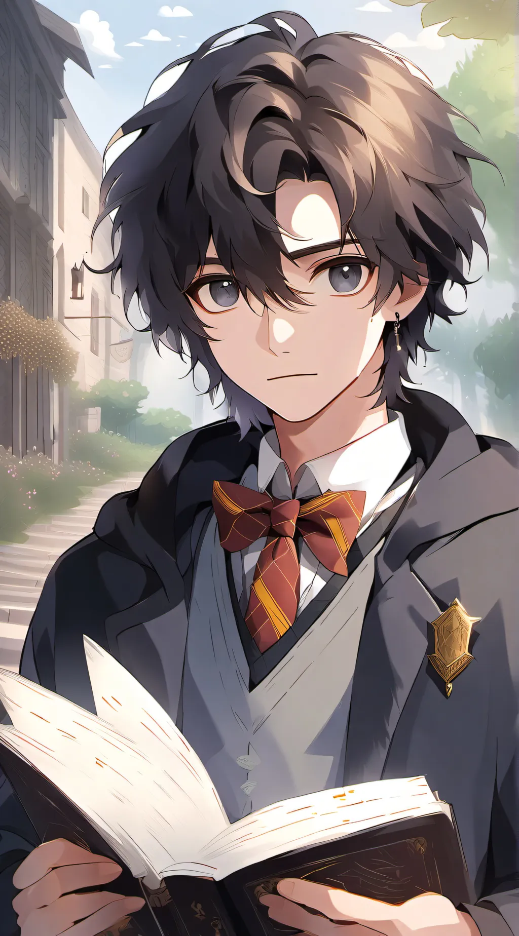 ai character: Matthew riddle  background