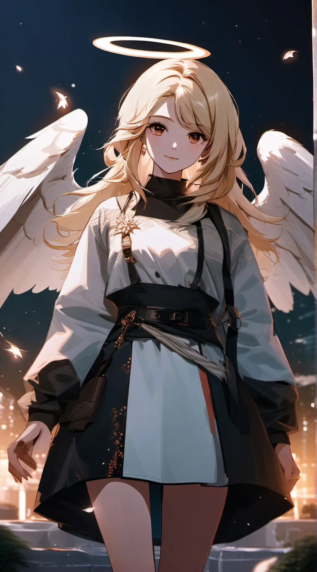 ai character: angel hazbin hotel background