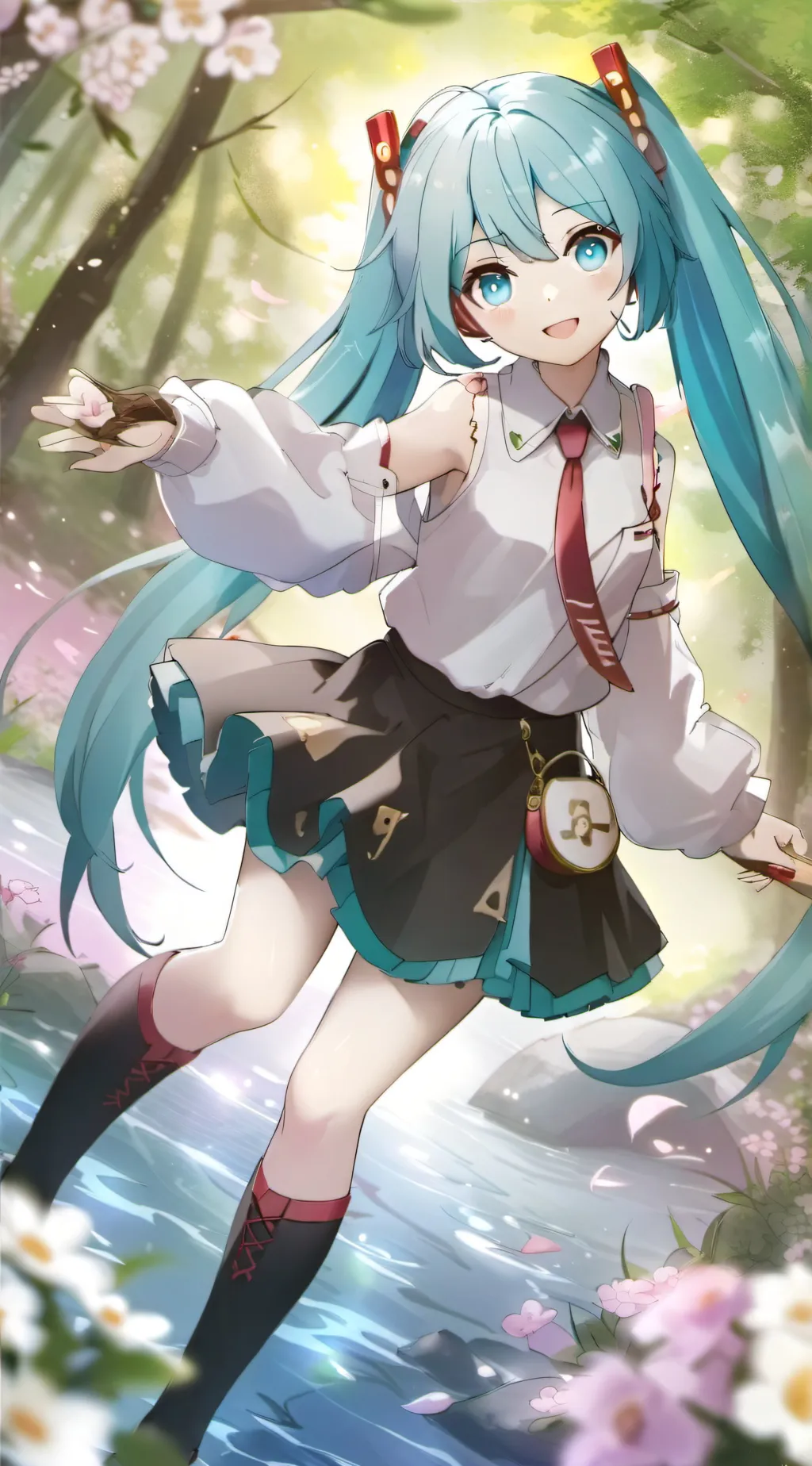 ai character: Miku background