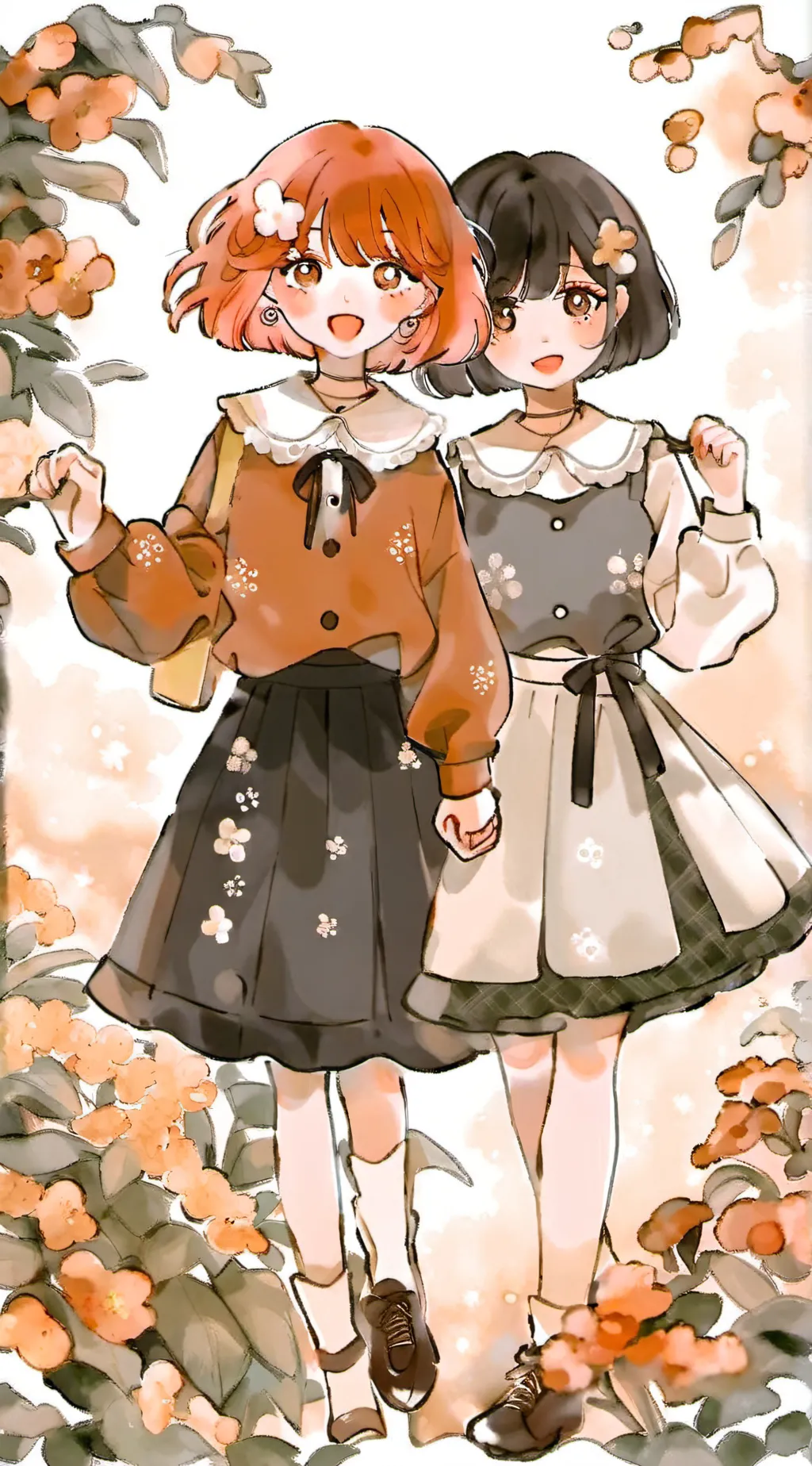 ai character: Namii and Naomi background