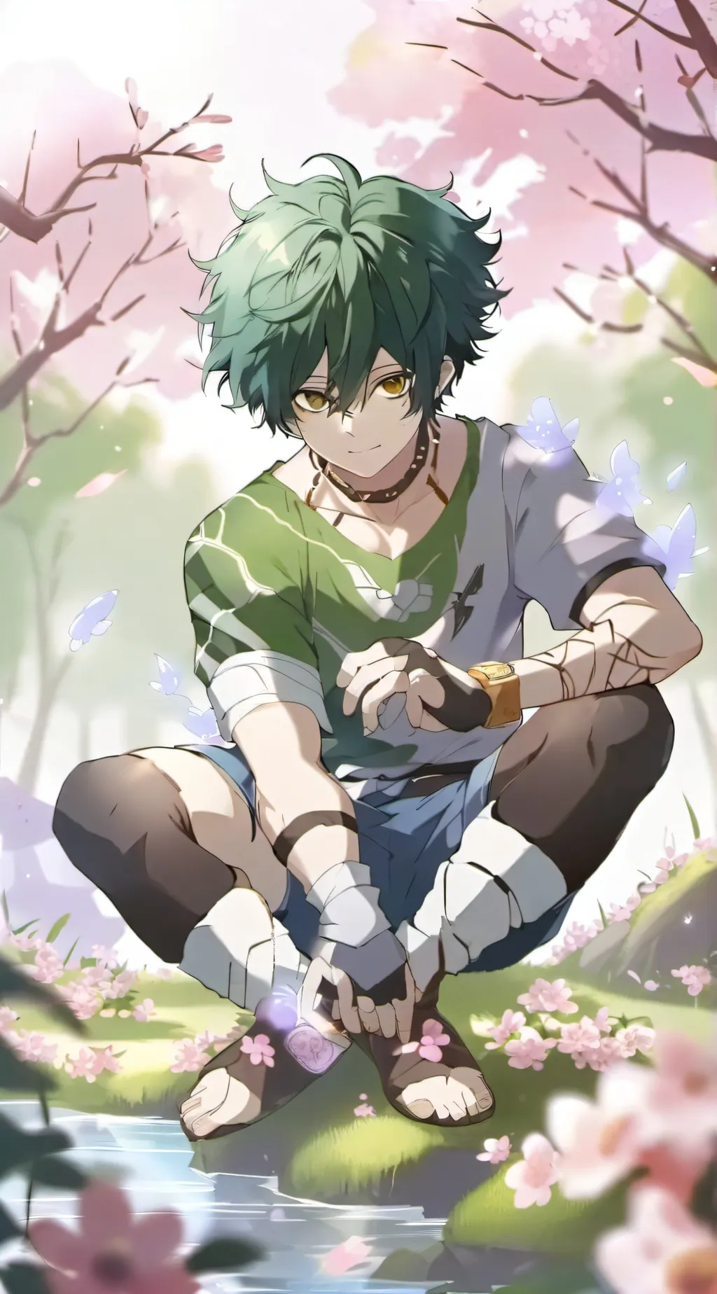 ai character: deku background