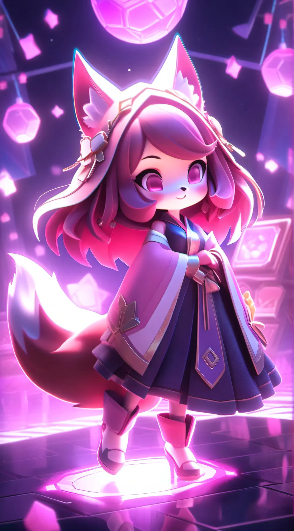 ai character: foxyx background