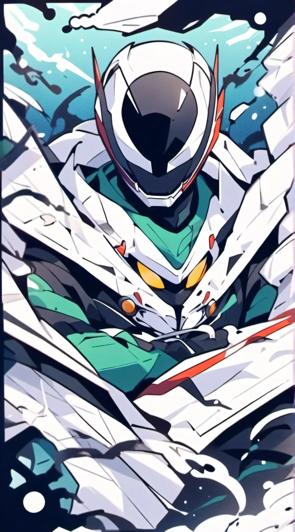 ai character: kamen rider chaos background