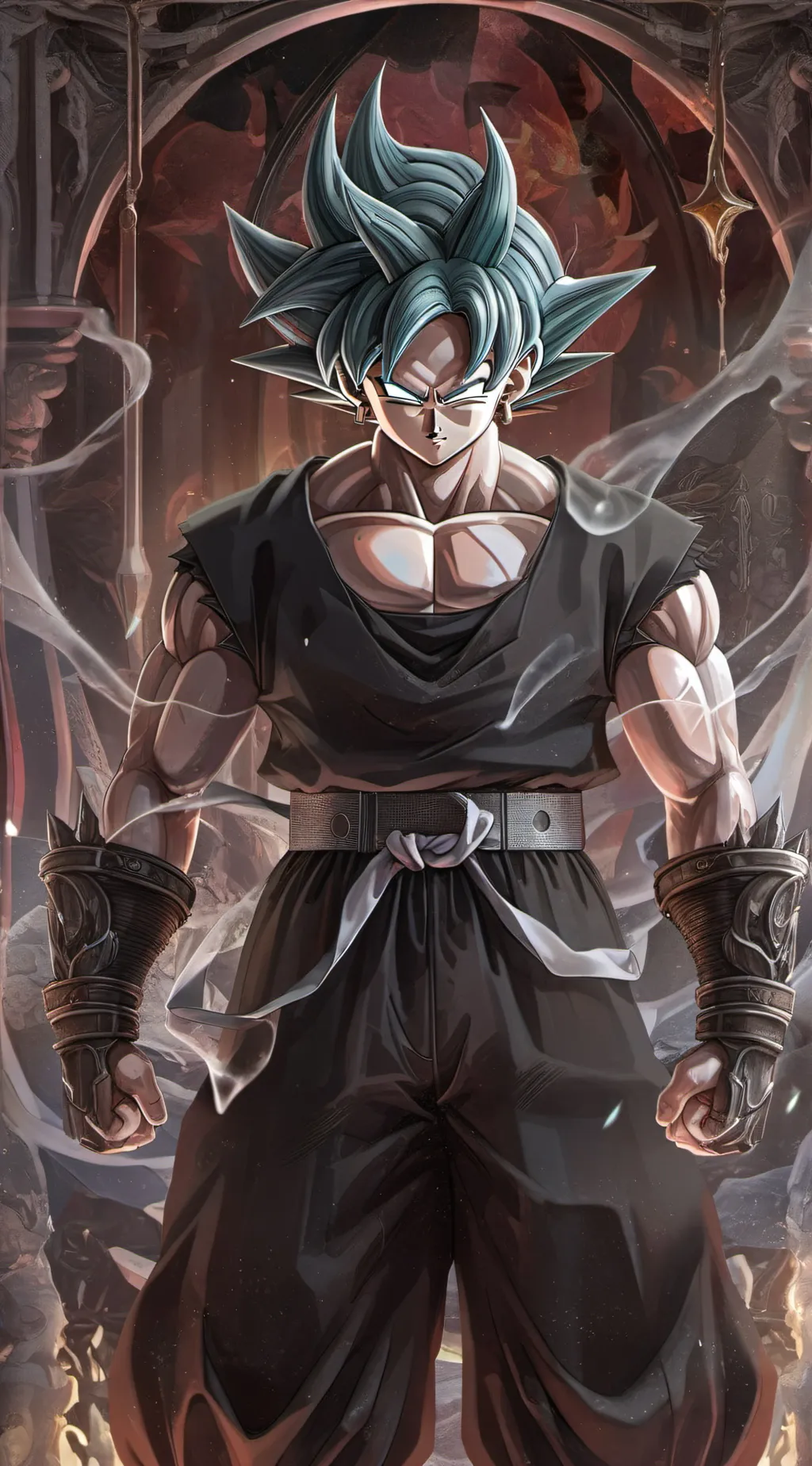 ai character: goku  background