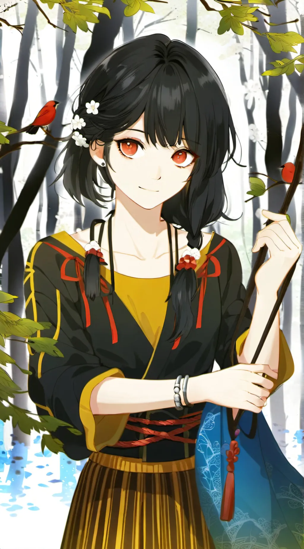 ai character: GIRL background