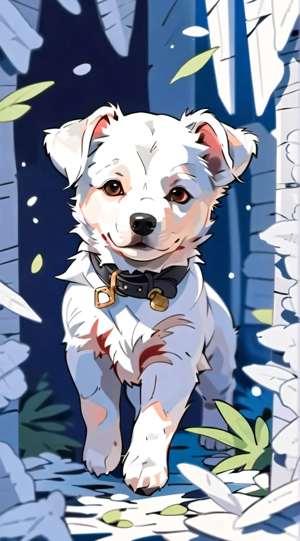ai character: Sandy (dog) background