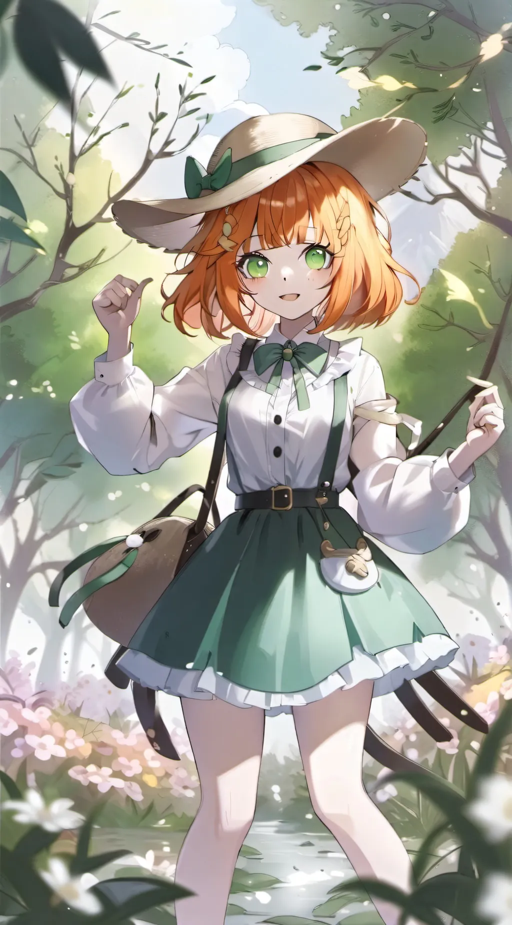 ai character: Rose background