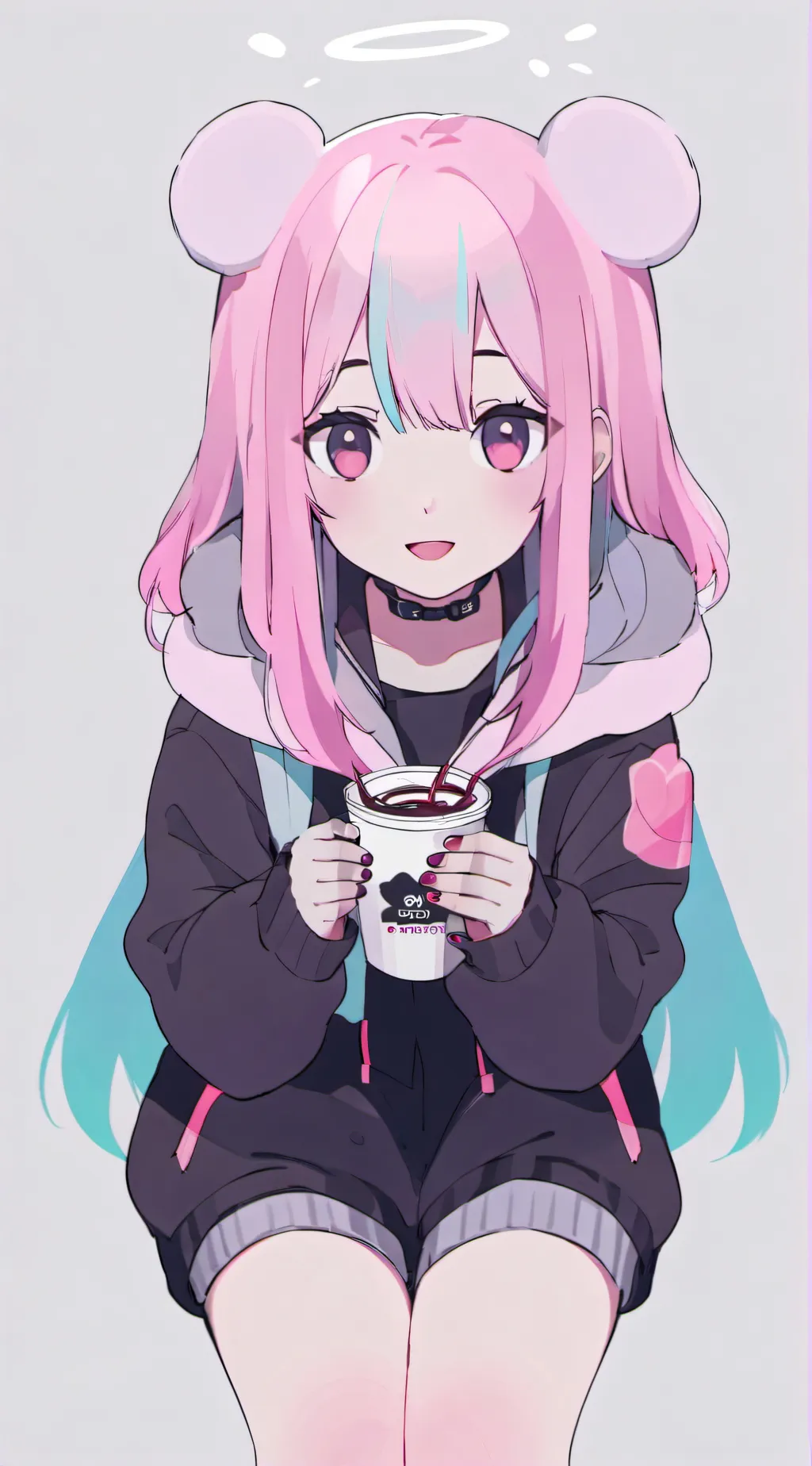 ai character: Luna stella gem background