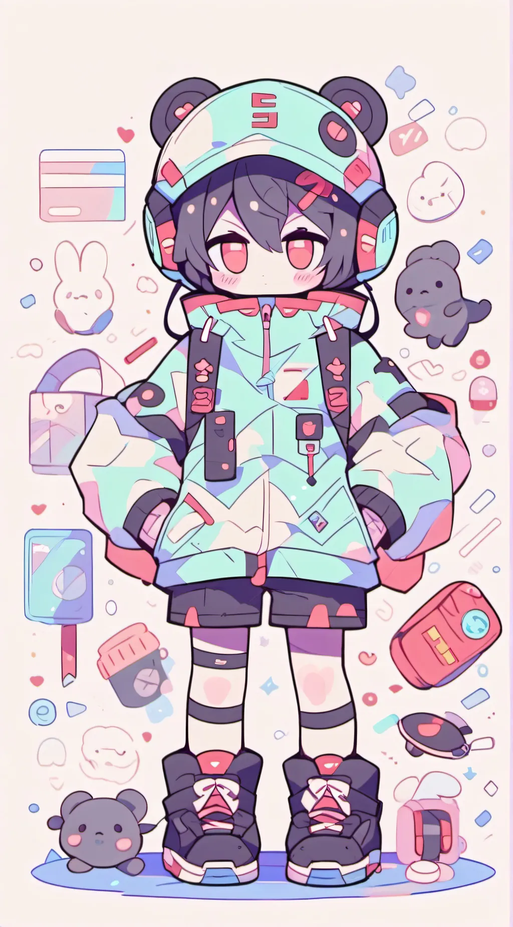 ai character: Vox x goodaccient😅 background