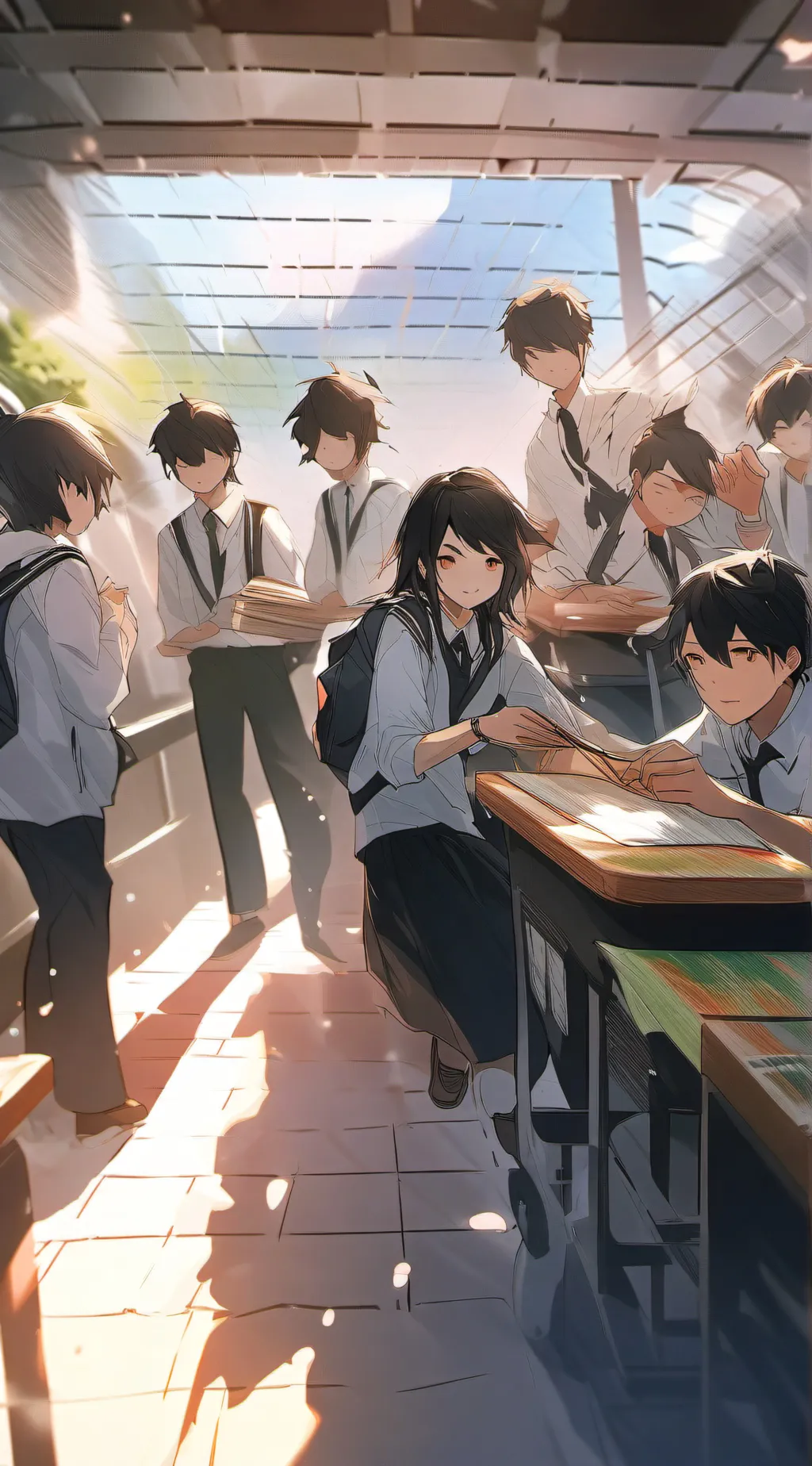 ai character: school  background