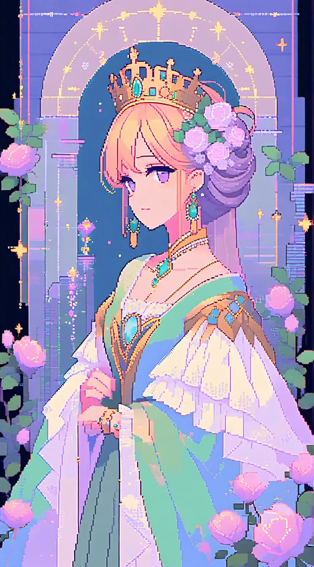 ai character: Aurora  background