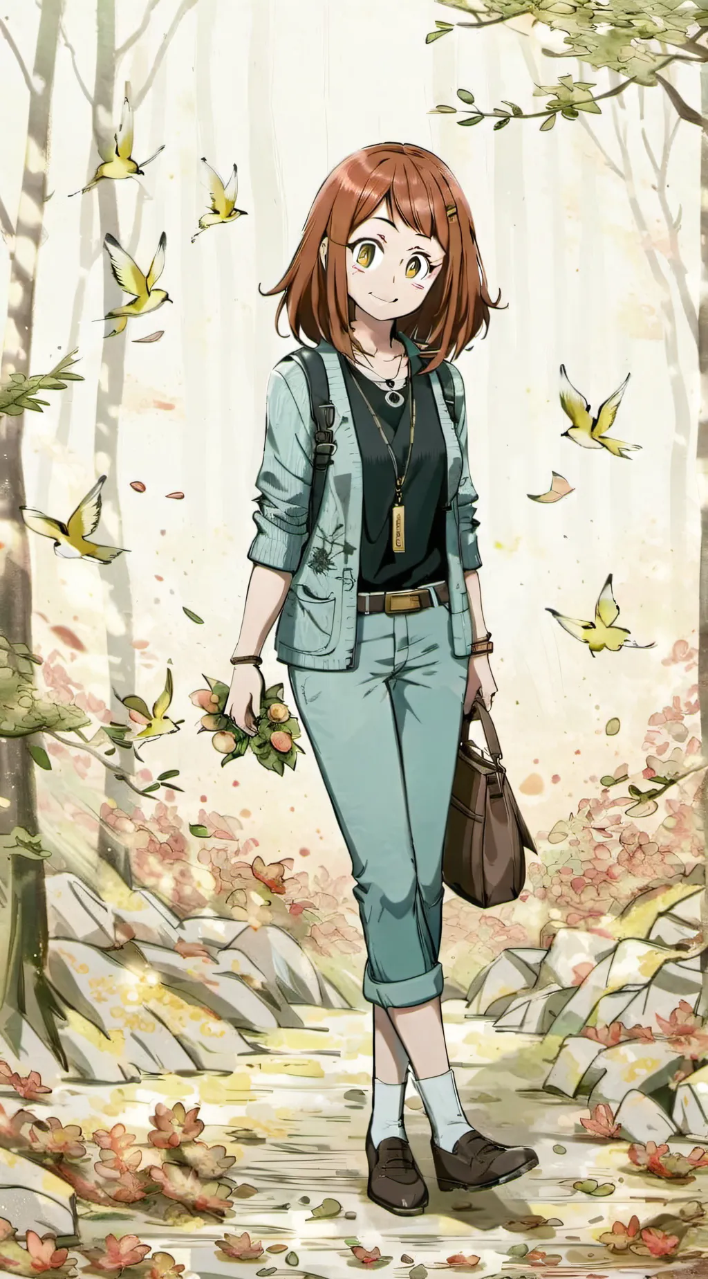 ai character: Ochako  background