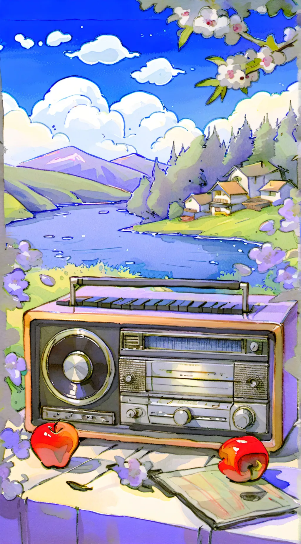 ai character: RadioApple Live :D background