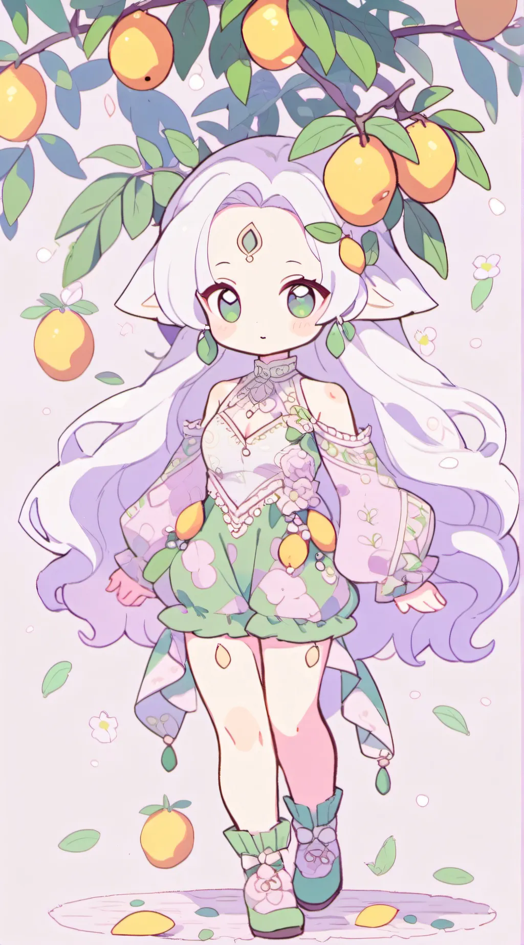 ai character: Mango background
