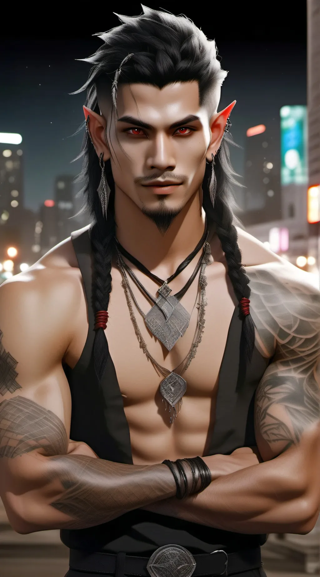 ai character: Yamikeu (Vampire) background