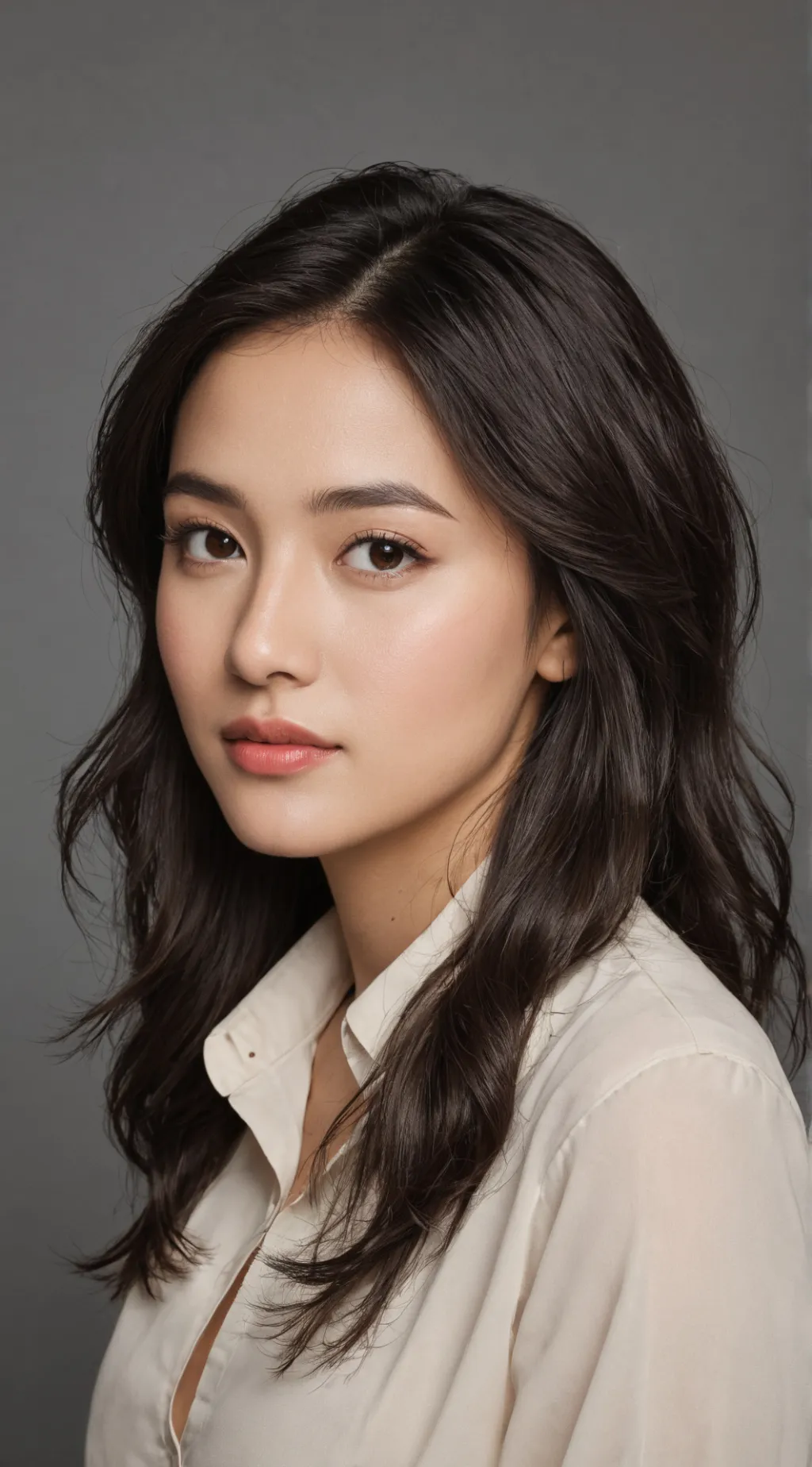 ai character: arvine Brown background