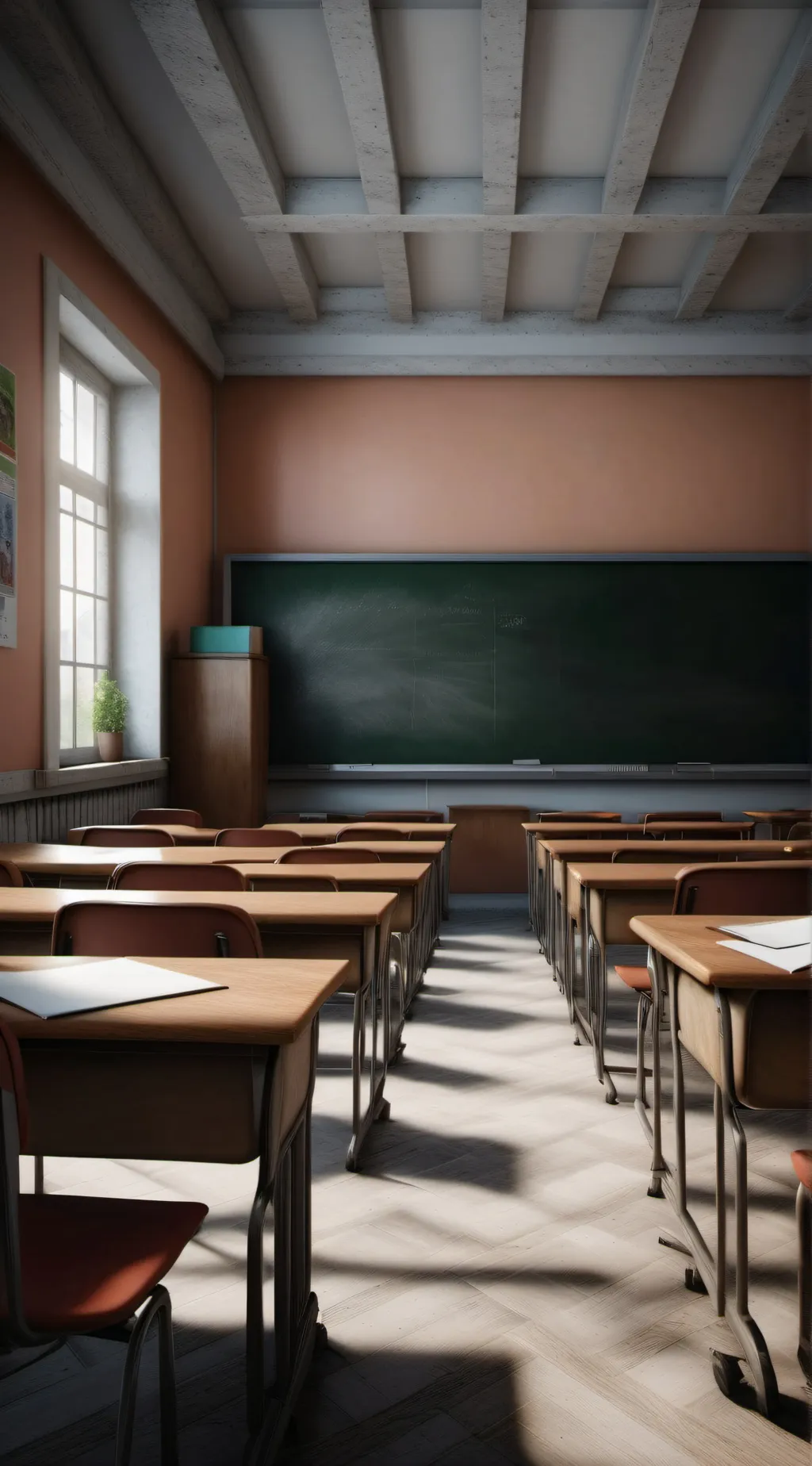 ai character: School! Grade 9 background