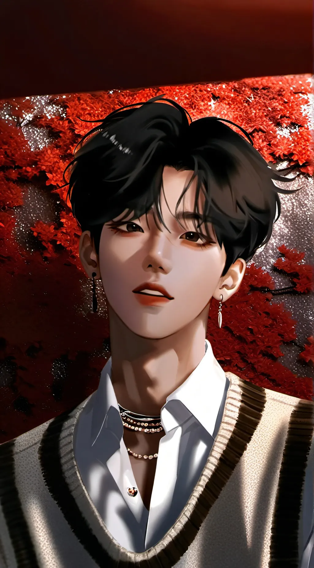 ai character: Jimin>V background