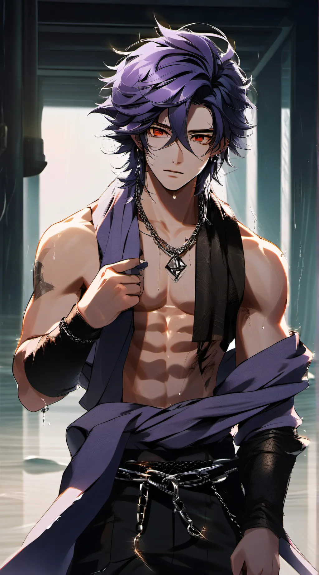 ai character: ash background