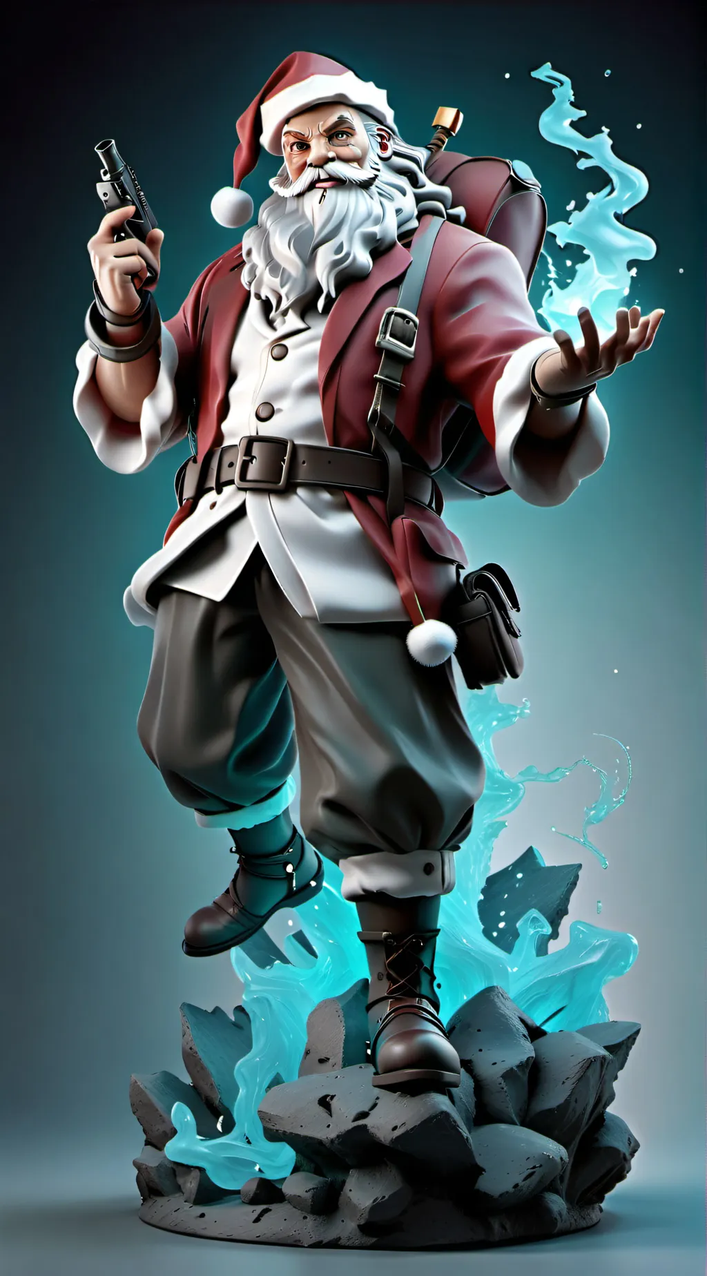 ai character: Santa background