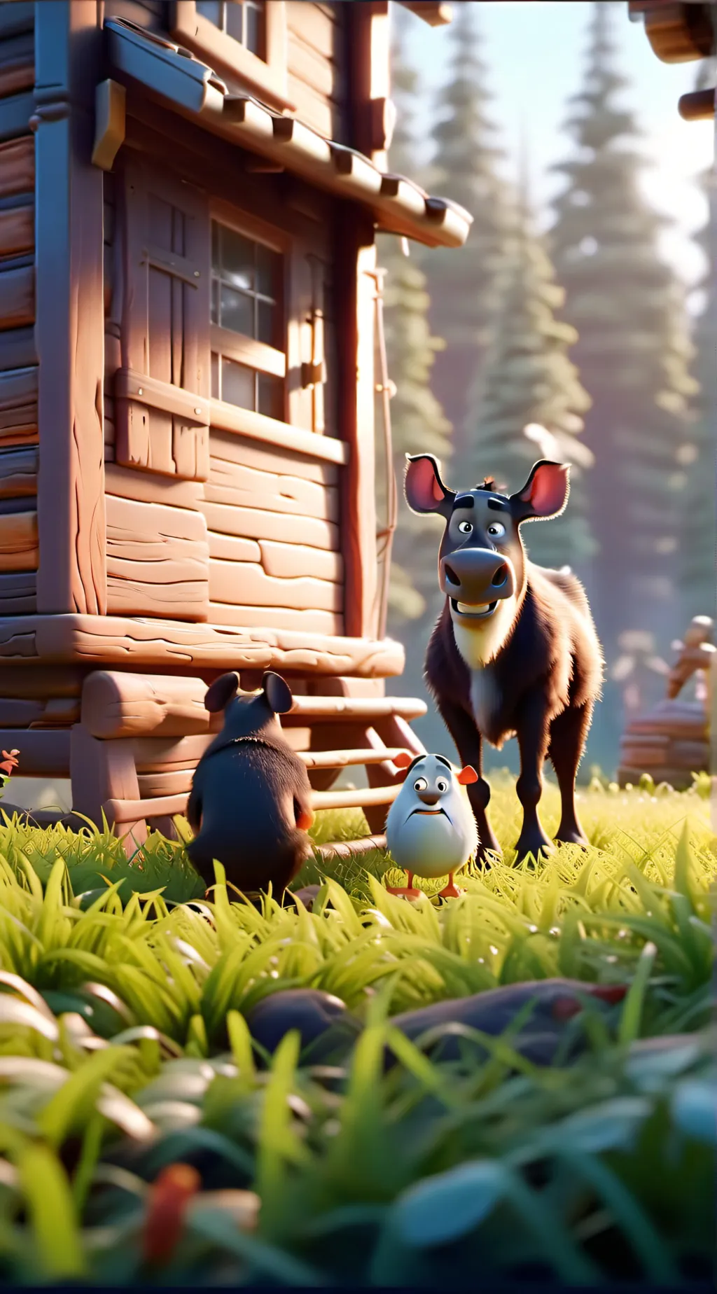 ai character: CRINGE ANIMALS background