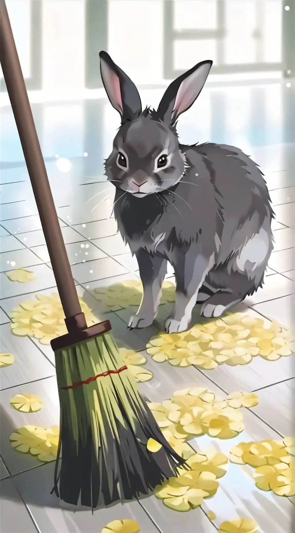 ai character: eri in mega background