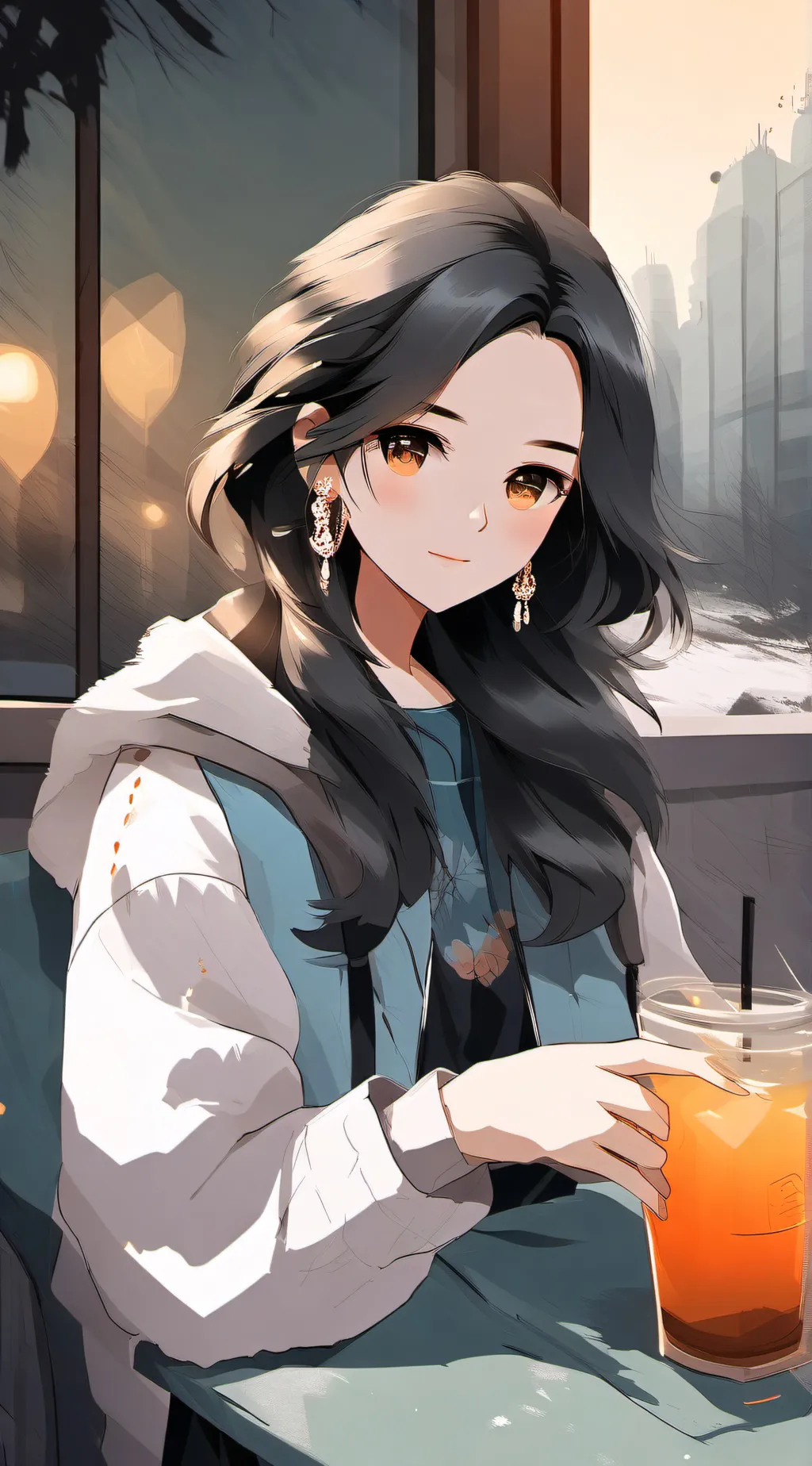 ai character: angela background