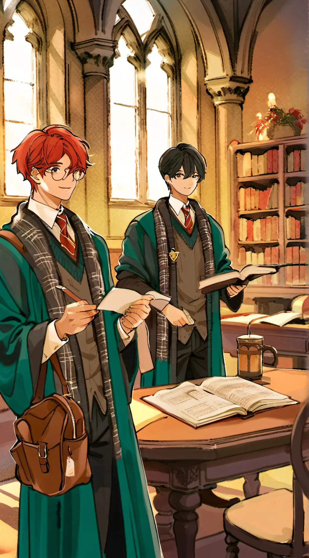 ai character: hogwarts drama background