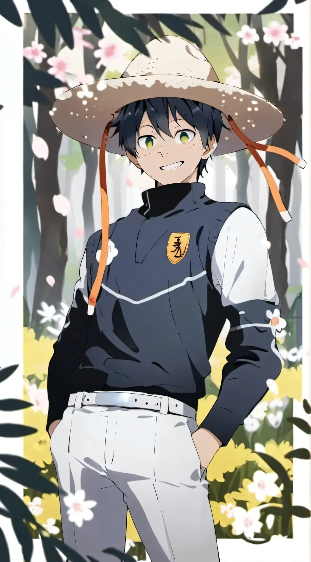 ai character: luffy background