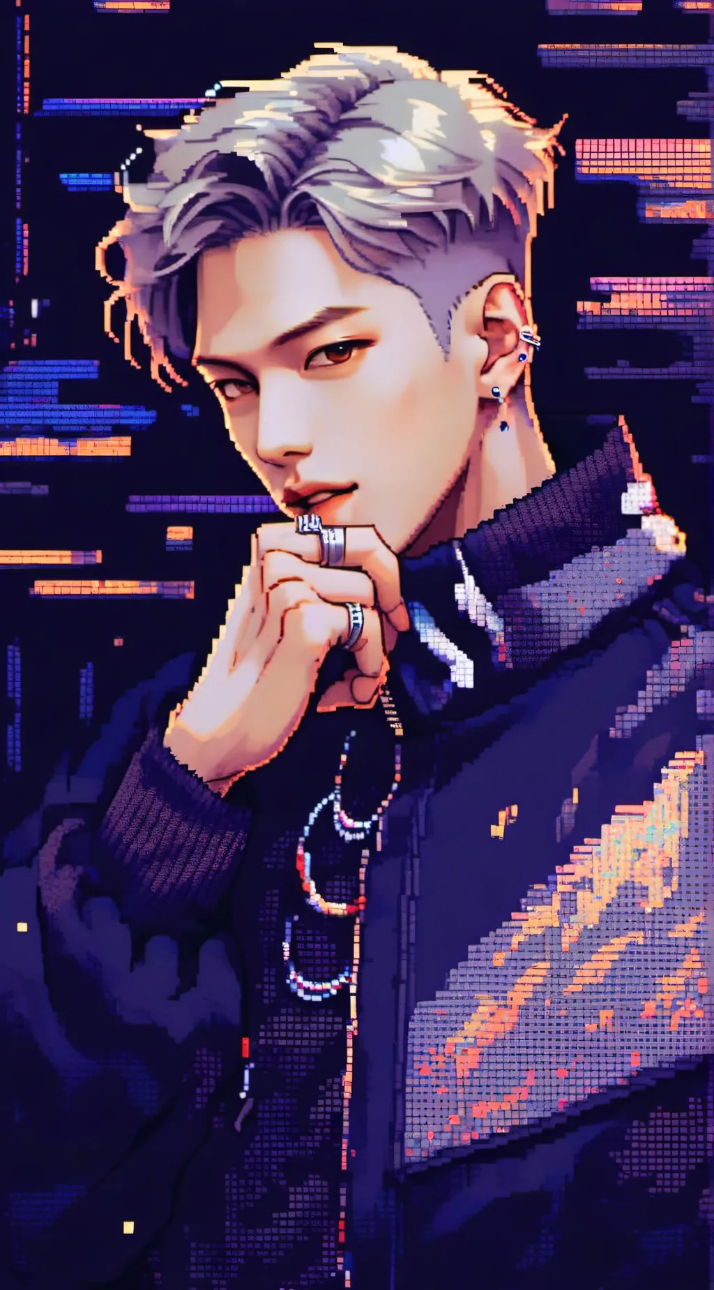 ai character: Hyunjin & felix background